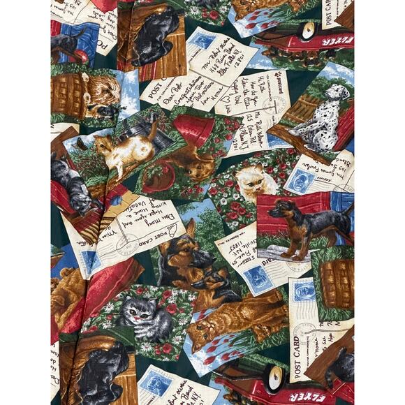 Dogs and Cats, Letters, Baby Blanket, 41x66, Throw, Animals, Pets, Nursery, Bed - Picture 3 of 4